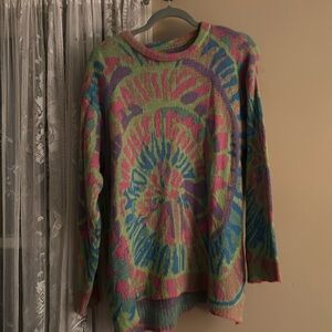 70s print sweater